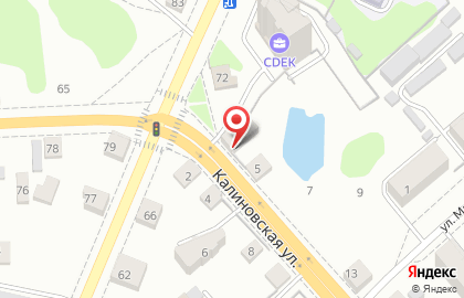 Сервисный центр Оникс на Калиновской улице на карте