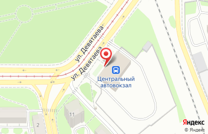Казанский автовокзал на карте