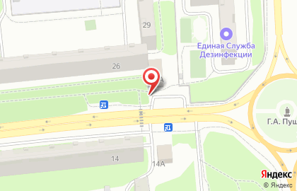 Май в Пушкино на карте