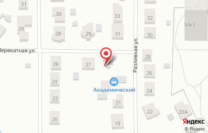 Академический на карте
