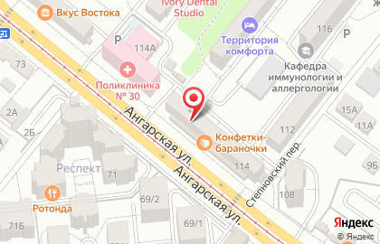 Волгоградский филиал Банкомат, КБ Петрокоммерц на Ангарской улице на карте