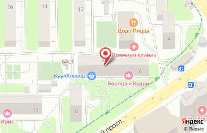 Салон-парикмахерская Улыбка в Химках на улице Московской на карте