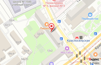 Театральная студия для детей Ирбис на метро Красносельская на карте