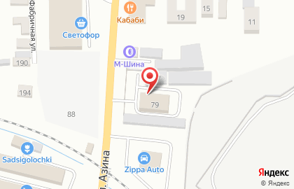 ООО СпецМастер на улице Азина на карте