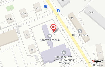 Государственный университет Дубна в Москве на карте