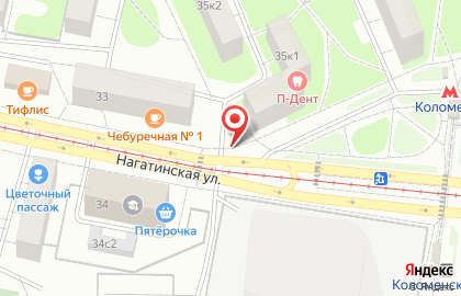 Киоск печатной продукции Алимпис в Нагатино-Садовниках на карте