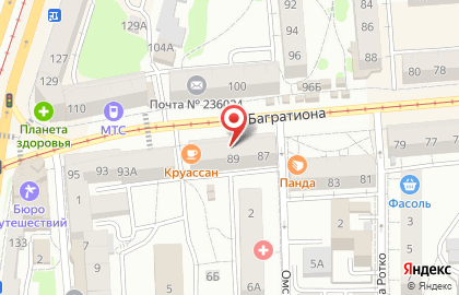 Банкомат Банк Петрокоммерц, филиал в г. Калининграде на улице Багратиона на карте