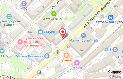 Продуктовый магазин Юбилейный на улице Маршала Жукова на карте