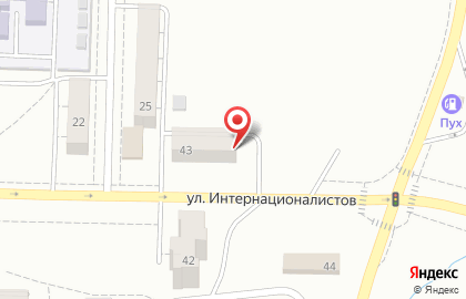 Жигулёвская станция по борьбе с болезнями животных на улице Интернационалистов на карте