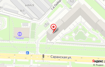 Академия спорта Лидер на Саранской улице на карте