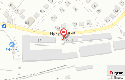 Гипермаркет строительных материалов Формула М2 на Иркутской улице на карте