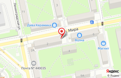 Комиссионный магазин Карат 58 в Первомайском районе на карте