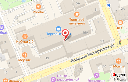 Тропик на Большой Московской улице на карте