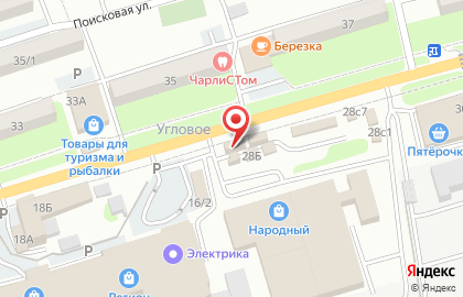 Магазин Ювелирка на 1-ой Рабочей улице на карте