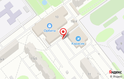 Орбита на улице Попова на карте