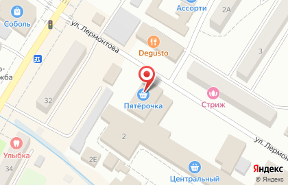 Магазин обуви и аксессуаров kari на улице Лермонтова на карте