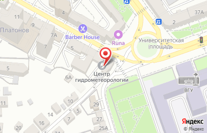 Управление архитектуры и градостроительства Воронежской области Архивный отдел на карте