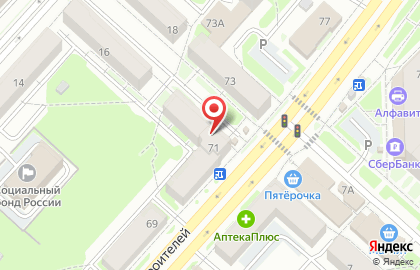 Компания Автомеханика-НК на проспекте Строителей на карте