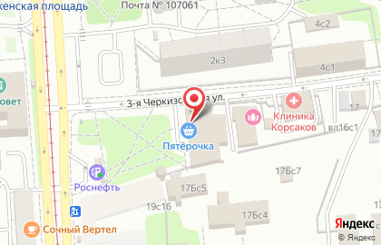 Московский центр Переводов на улице Преображенский Вал на карте