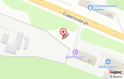 Шиномонтажная мастерская Доктор шин на Советской улице на карте