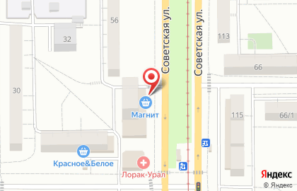 Банкомат КУБ на Советской улице, 58 на карте