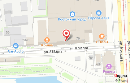 Магазин Модный мех в Калининском районе на карте