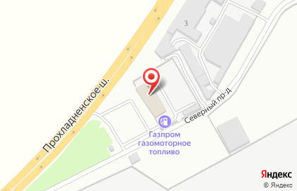 Сеть АГНКС Газпром в Нальчике на карте