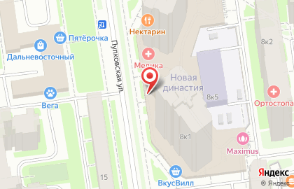 Центр УЗИ экспертного класса на Пулковской улице на карте