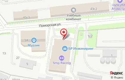 Магазин автозапчастей Габарит на Поморской улице на карте