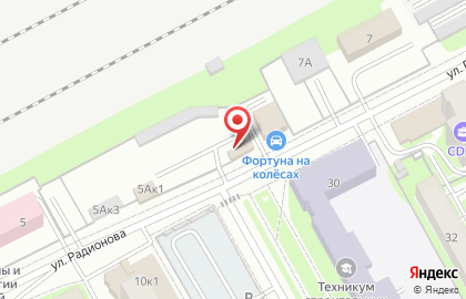 Автостоянка в Кургане на карте