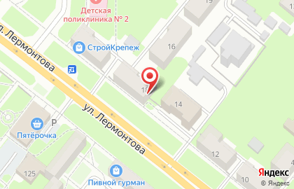 Туристическая фирма Migras на улице Лермонтова на карте
