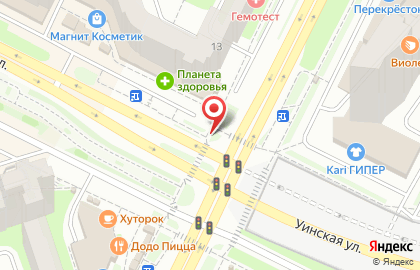 Роспечать, Мотовилихинский район на Уинской улице на карте