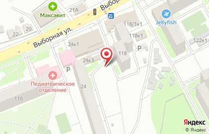 Киоск по продаже фруктов и овощей в Новосибирске на карте
