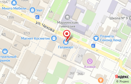 Магазин хозтоваров Быт на Красной площади на карте