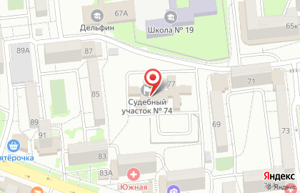 Мировые судьи г. Новороссийска на карте