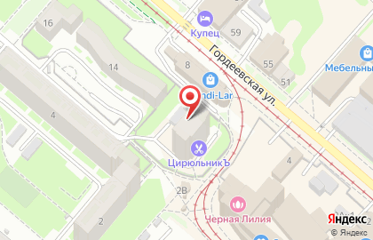 Торговая компания на Гордеевской улице на карте