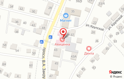 Медицинский центр Авиценна в Ростове-на-Дону на карте