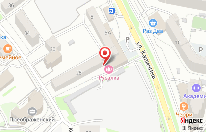 Сауна Русалка в Центральном районе на карте