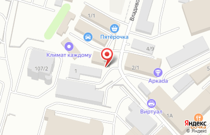 Торговая компания Интерколор на Владивостокской улице на карте