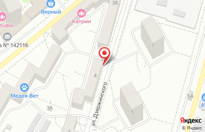 Ветеринарная клиника Друг на улице Дзержинского на карте