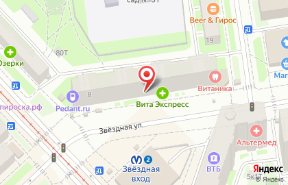 Ювелирный салон Ювелир Карат в Московском районе на карте