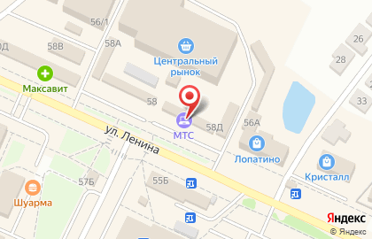 Ларец на улице Ленина на карте