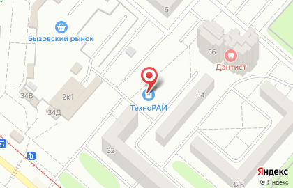 Торгово-сервисный центр Технорай на улице Менделеева на карте
