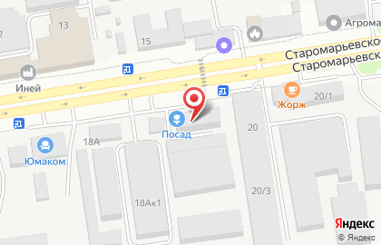Черноусовъ на Старомарьевском шоссе на карте