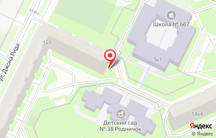 Киоск по ремонту обуви на проспекте Большевиков на карте