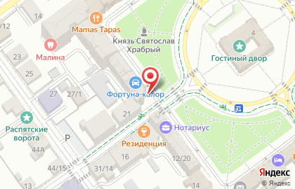 Магазин продуктов в Москве на карте