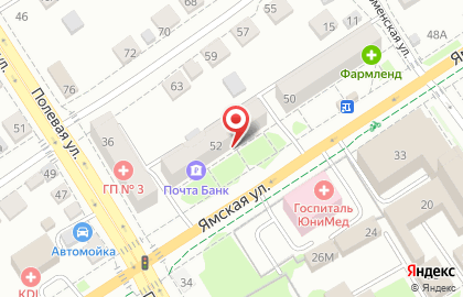 Школа танцев Фортуна на Ямской улице на карте