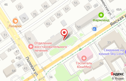 Федерация тхэквондо (ИТФ) Тюменской области на Ямской улице на карте