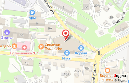 Салон домашнего текстиля из Греции Togas в Фрунзенском районе на карте