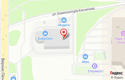 Фирменный центр по замене масла и расходных материалов BIBI на улице Композитора Касьянова на карте